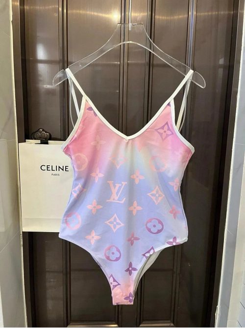 Louis Vuitton LV Monogram Gradient Bodysuit Pink and Purple