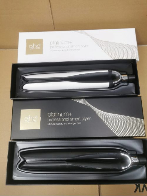 ghd platinum+ professional smart styler hair straightener white and black