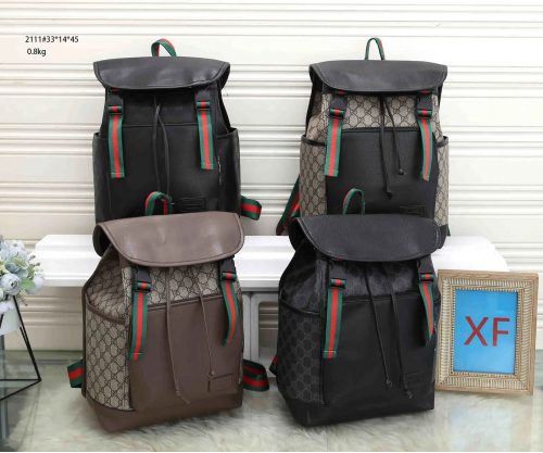 Gucci GG Supreme Drawstring Backpack Travel Bag Multicolor