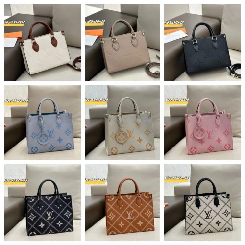 Louis Vuitton LV OnTheGo Monogram Leather Tote Bag Multicolor