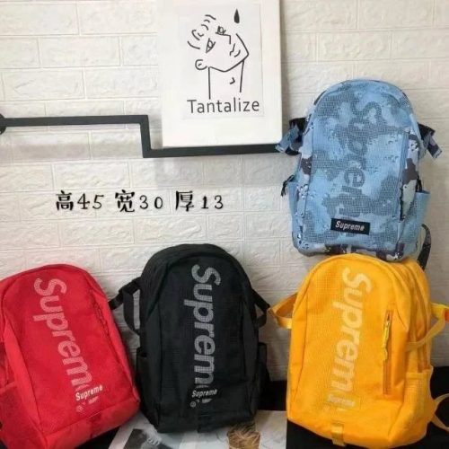 Supreme Mesh Backpack Streetwear School Bag Multicolor