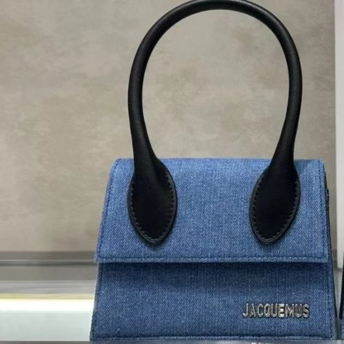 Jacquemus Le Chiquito Denim Mini Handbag Blue