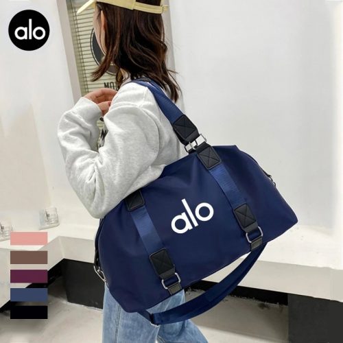 Alo Nylon Duffle Bag Lightweight Travel Bag Navy