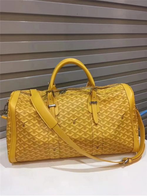 Goyard Boeing 45 Travel Duffle Bag Yellow