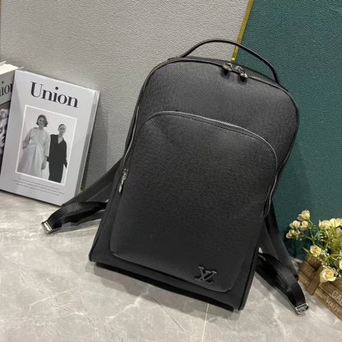 Louis Vuitton LV Discovery Leather Backpack Black