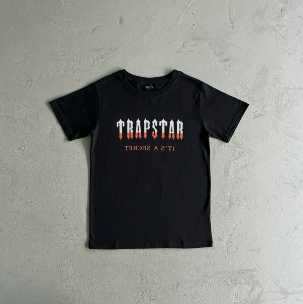 Orange Gradient Short Sleeve Black Orange Gradient Short Sleeve Black
