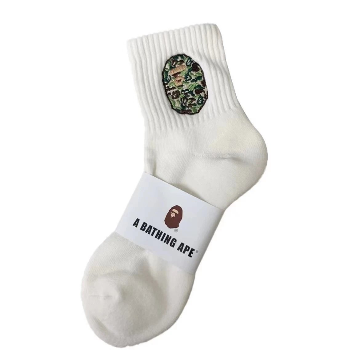 白色中筒迷彩刺绣 白色中筒迷彩刺绣