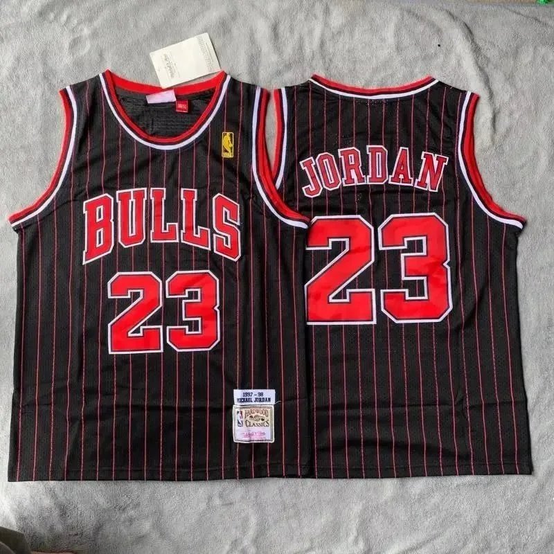 乔丹23号黑色红条纹球衣 乔丹23号黑色红条纹球衣