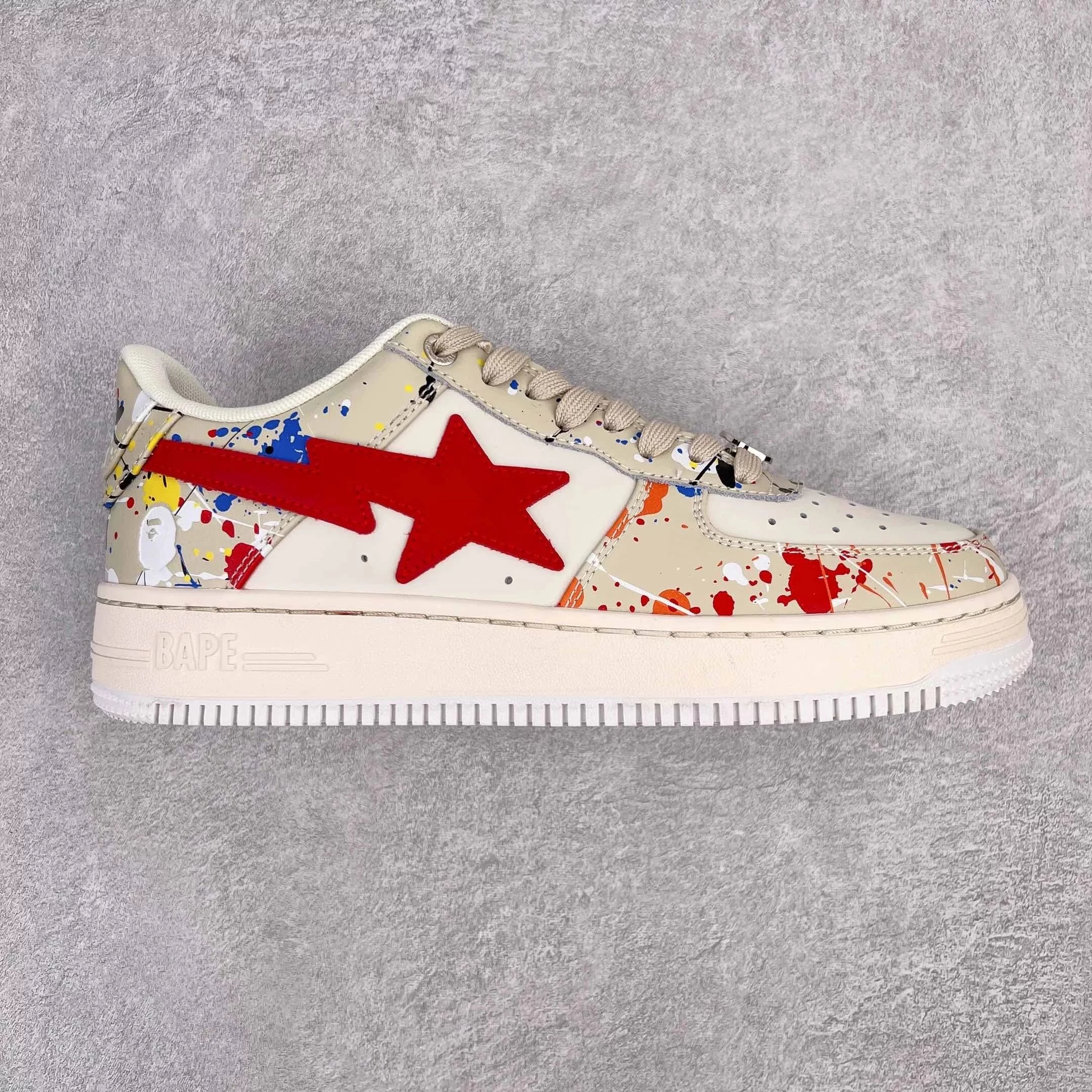 Paint Splatter-Ivory