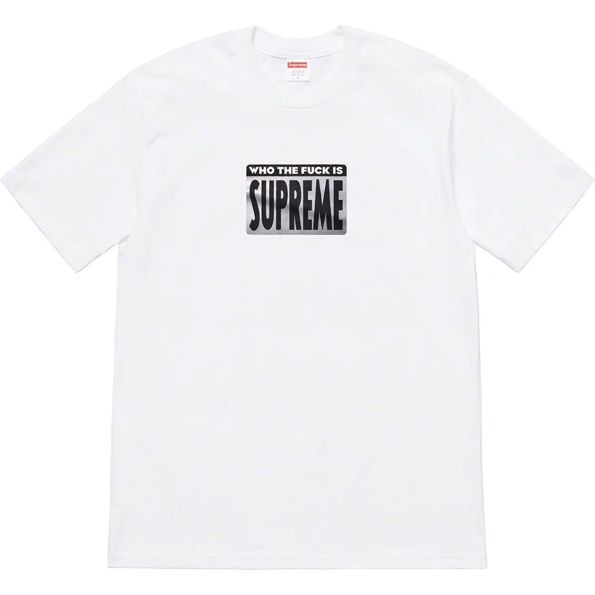 383 19SS Who The Fuck Tee白 383 19SS Who The Fuck Tee白