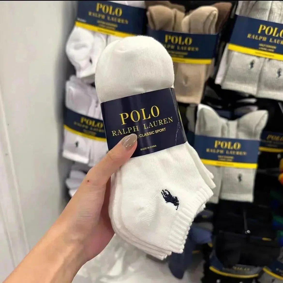 White Short-6 Pairs*High version