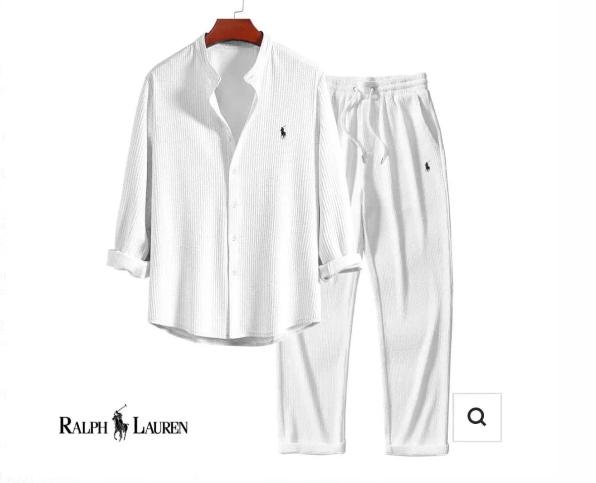 Ralph Lauren立领长袖长裤 白