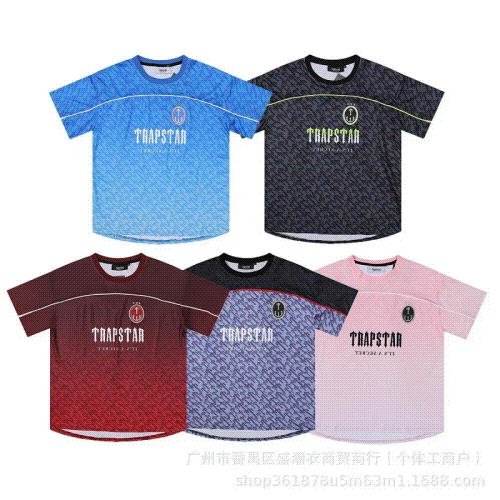 Trapstar Football Jersey Graphic Streetwear T-Shirt Multicolor