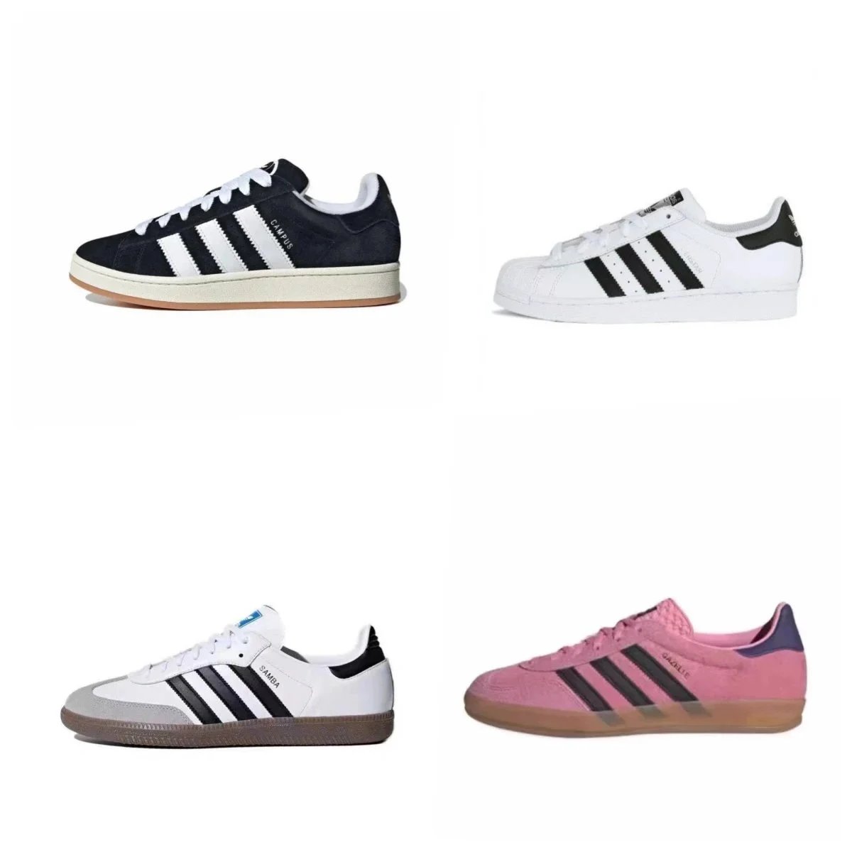 Adidas Campus Casual Sneakers Black and White