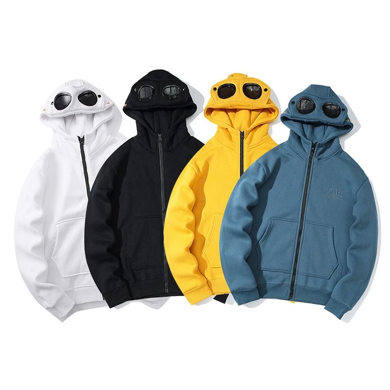 C.P. Company Goggle Hoodie Casual Zip-Up Hoodie Multicolor