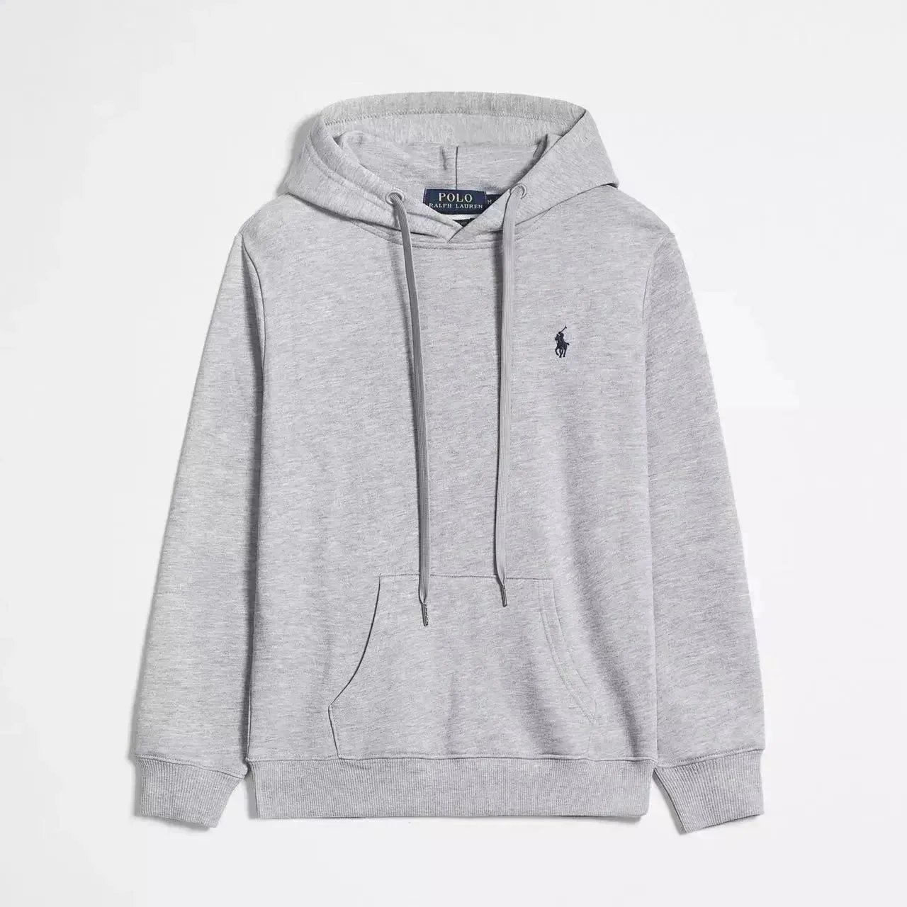 Gray pullover hoodie