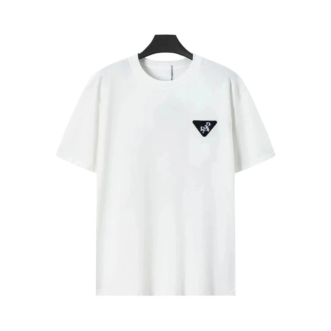 10 White (Embroidered Triangle Logo)