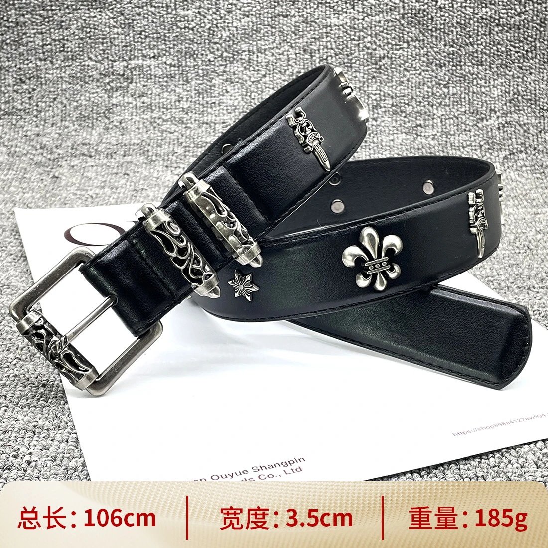 【滚轮多元素106cm】十字架腰带 【滚轮多元素106cm】十字架腰带