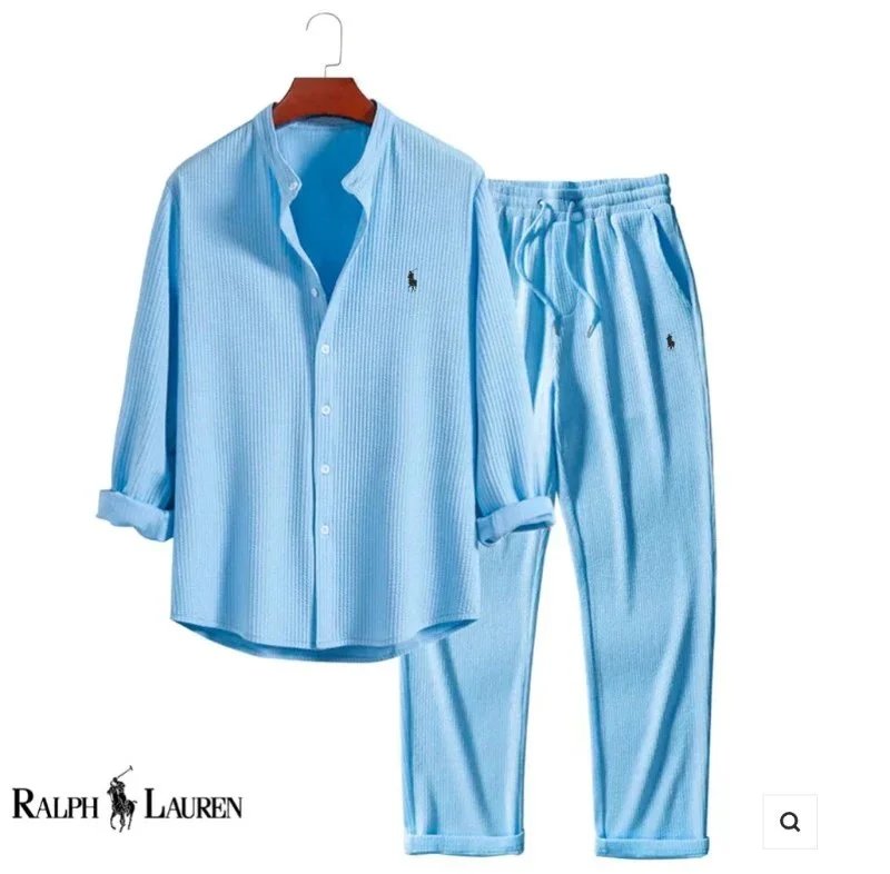 Ralph Lauren立领长袖长裤 浅蓝 Ralph Lauren立领长袖长裤 浅蓝