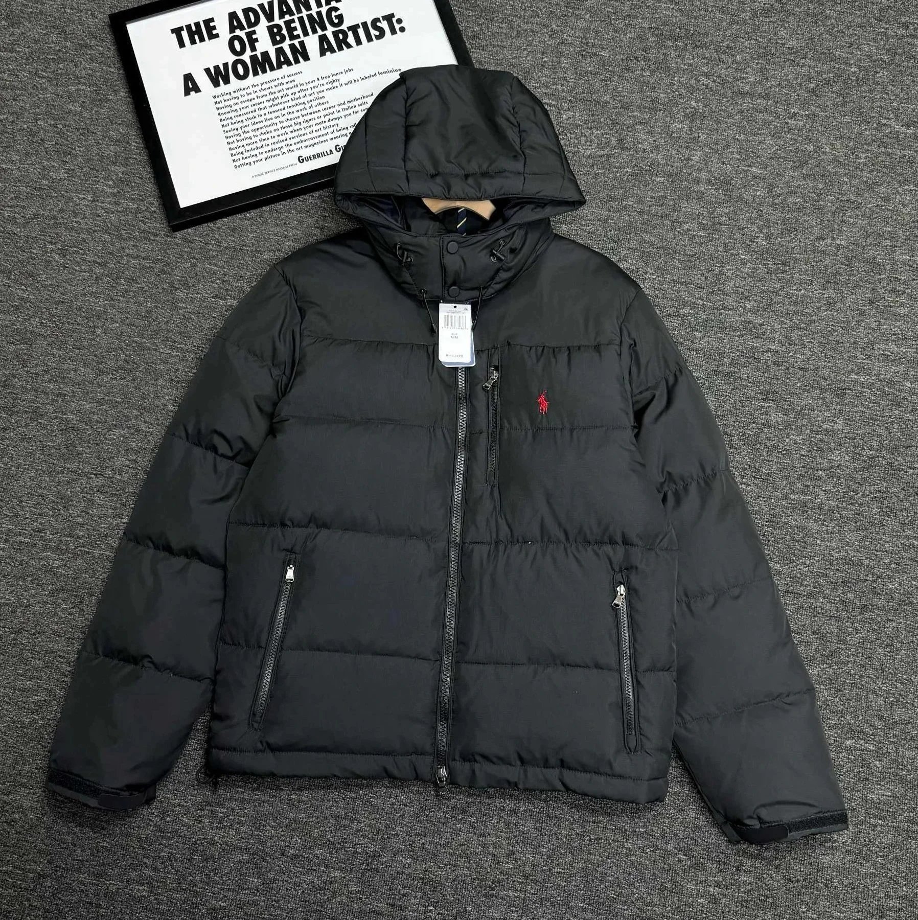 Black down jacket Black down jacket
