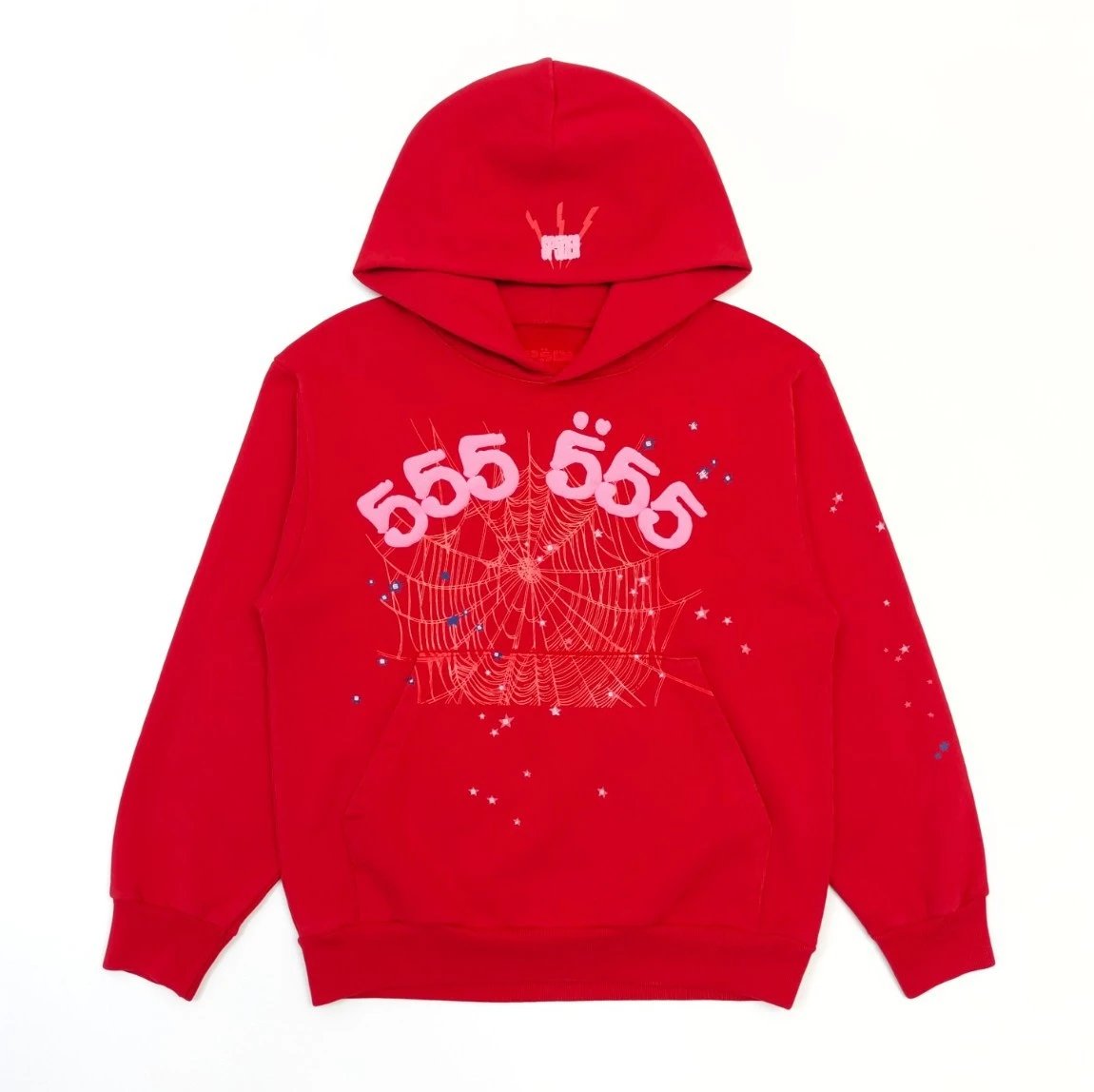 Woeldwide Red Angel Number 555 Hoodie Woeldwide Red Angel Number 555 Hoodie