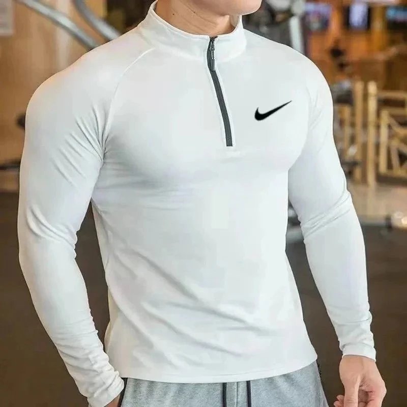 NK白色拉链长袖 NK白色拉链长袖