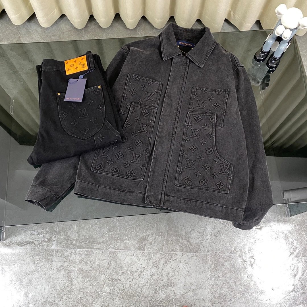 Black denim top Black denim top