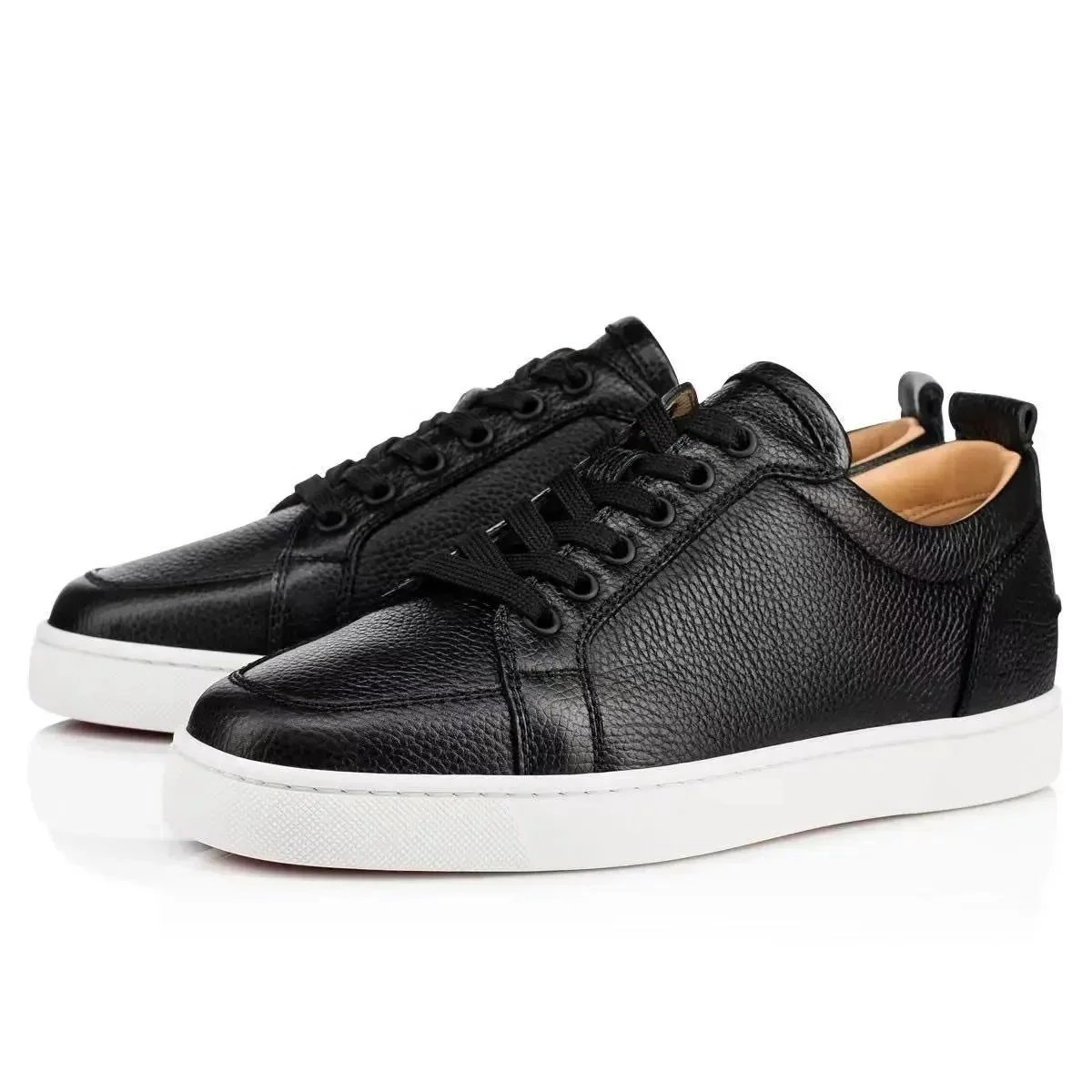 Black lychee-patterned leather Black lychee-patterned leather