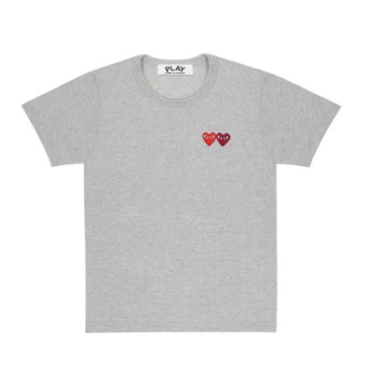 Gray Double Heart Gray Double Heart