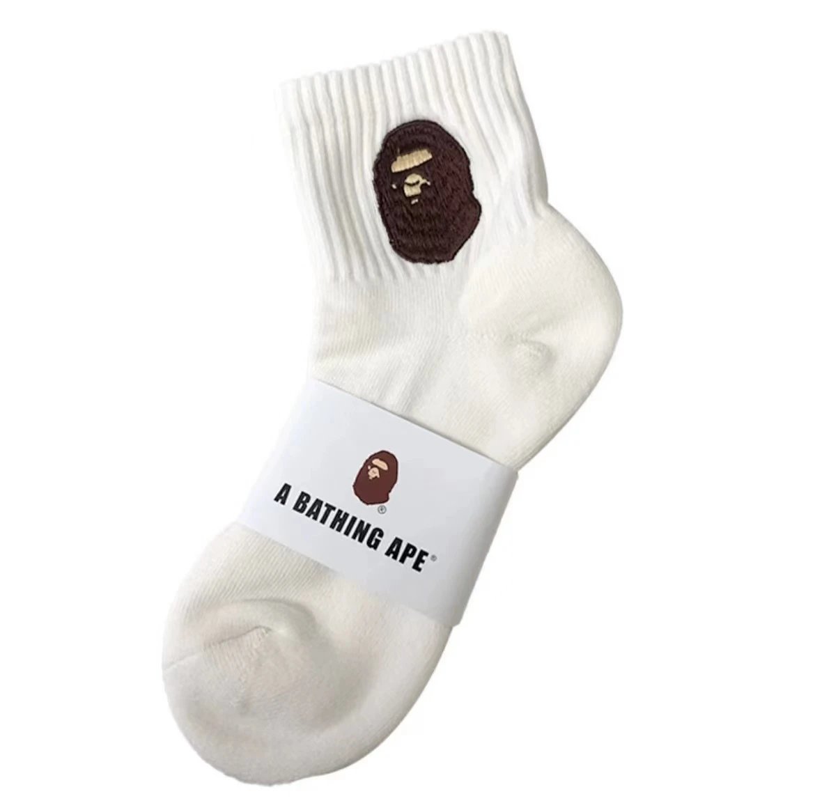白色中筒原色刺绣 白色中筒原色刺绣